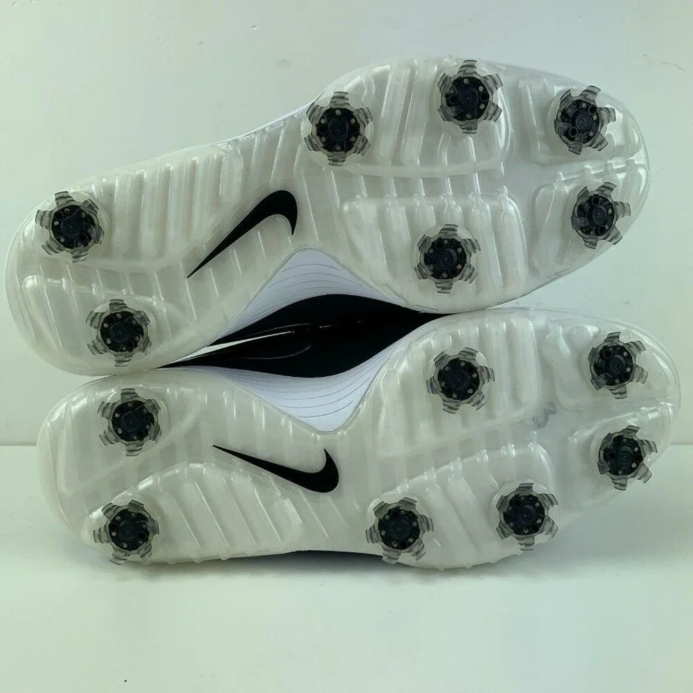 Nike Golf Shoes Wide Mens Vapor Pro Golf Soft Spikes Lunarlon Sole‎ Black